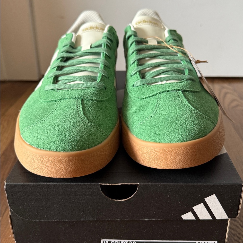 Adidas Men’s VL Court 2.0 Sportwear Preloved Green Size 10 - Picture 3 of 12